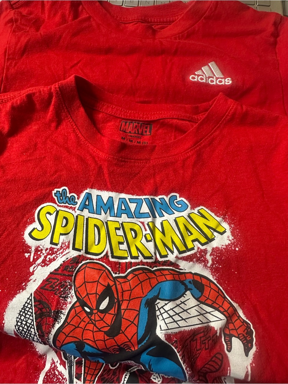 adidas Kids Red Spider-Man Graphic Tee